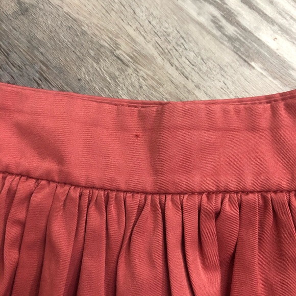 ZARA Salmon Strawberry Pink Midi Modest Skirt - Picture 4 of 5